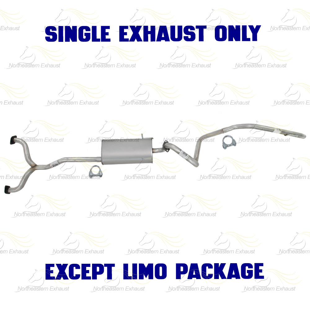 2003-2011 Crown Victoria/Grand Marquis 4.6L Exhaust Y Pipe Muffler and Tail Pipe