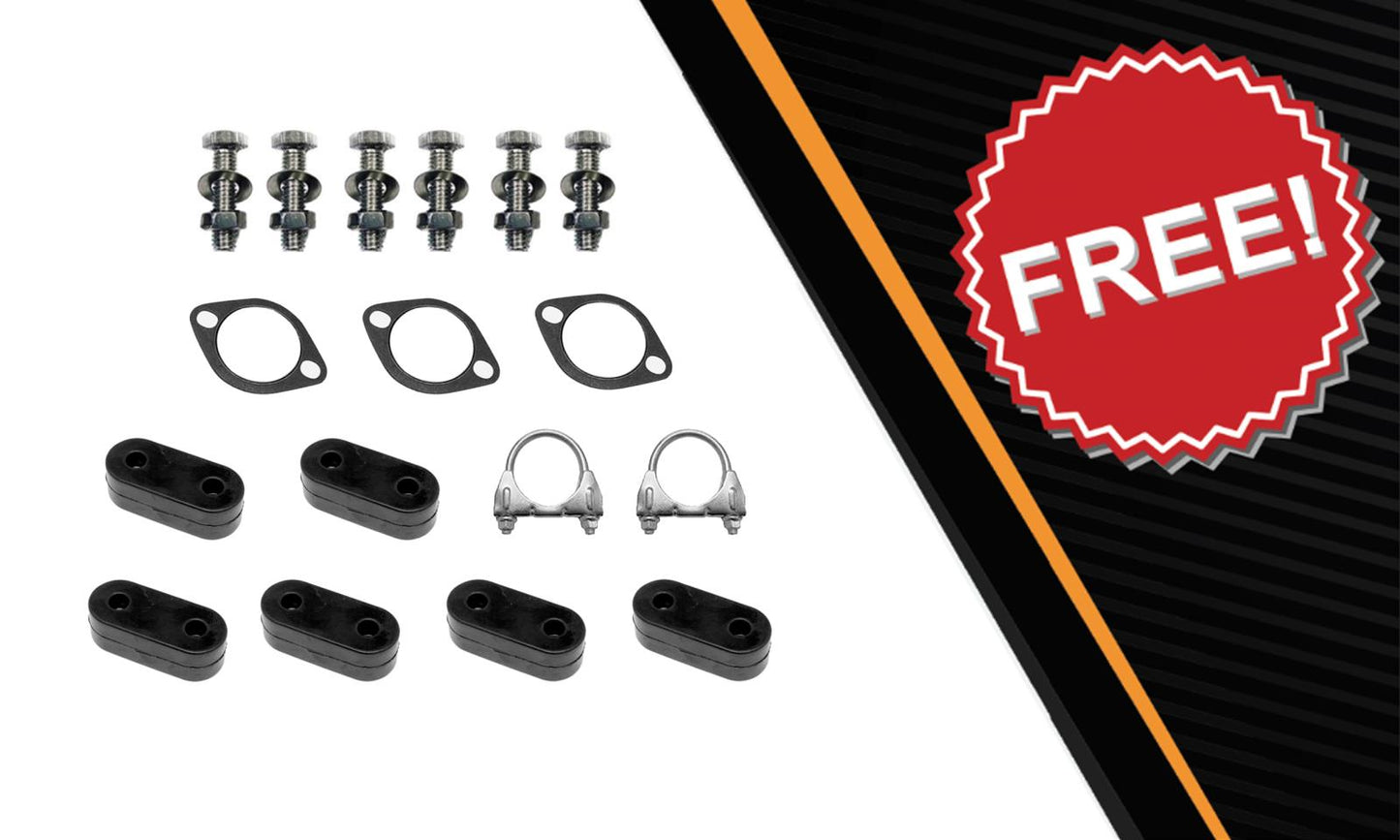 2013-2018 Hyundai Santa Fe Sport 2.4L Manifold Back Exhaust Kit w/ Tip & Hangers- EPA Approved