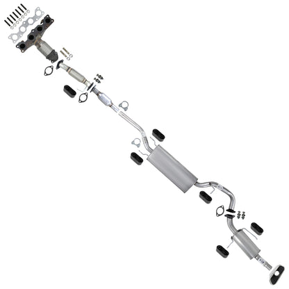 2013-2018 Hyundai Santa Fe Sport 2.4L Complete Exhaust System w/ Tip & Hangers - EPA Approved
