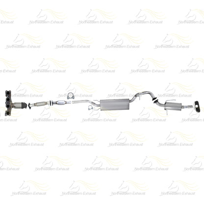 2013-2018 Hyundai Santa Fe Sport 2.4L Complete Exhaust Kit w/ Tip - EPA Approved