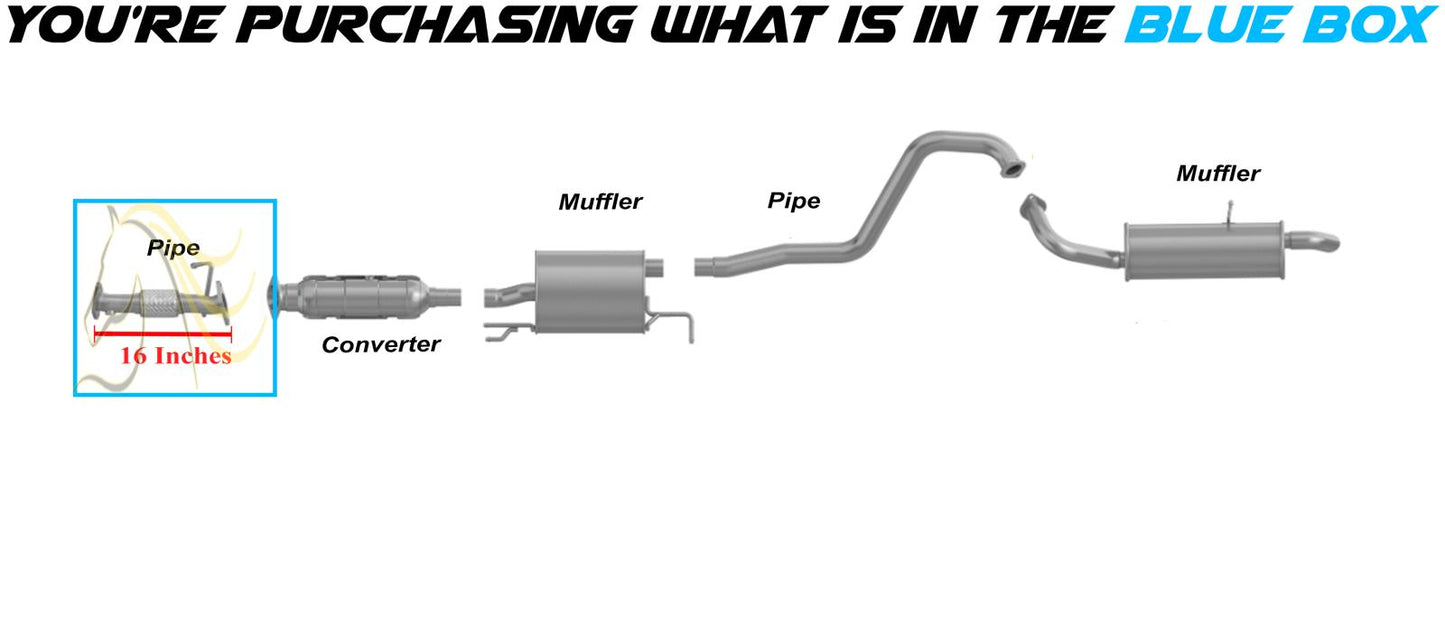2014-2016 Kia Soul 2.0L Stainless Steel Exhaust Front Pipe