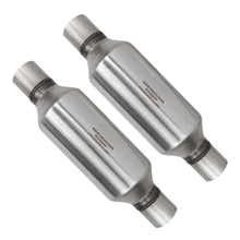 Stainless Steel Pair of Single Universal Chamber Round Performance Muffler 2.5" ID/OD 20" Long