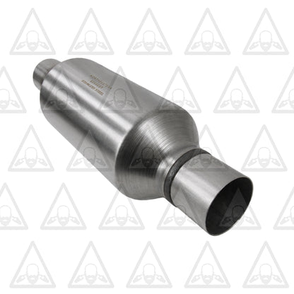 Stainless Steel Pair of Single Universal Chamber Round Performance Muffler 2.5" ID/OD 20" Long