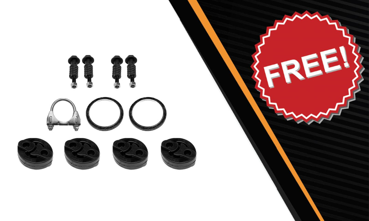 2005-2008 Toyota Corolla 1.8L Catalytic, Resonator Pipe, Muffler Complete Exhaust System Kit  with EPA-Approved