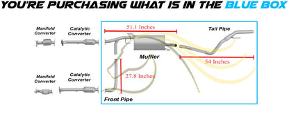 2005-2012 Nissan Pathfinder 4.0L Stainless Steel Exhaust Cat-Back System Kit