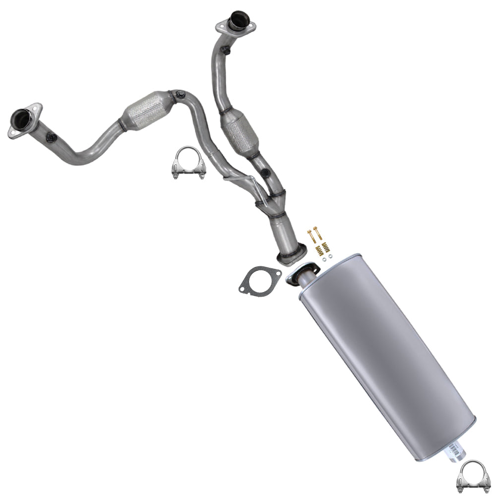 2008-2010 Jeep Commander 3.7L Exhaust Catalytic Converter with Muffler Kit - EPA Approved