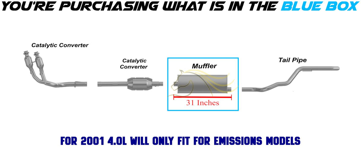 1999-2001 Jeep Grand Cherokee 4.0L/4.7L Exhaust Muffler