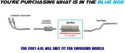 1999-2001 Jeep Grand Cherokee 4.0L/4.7L Exhaust Muffler