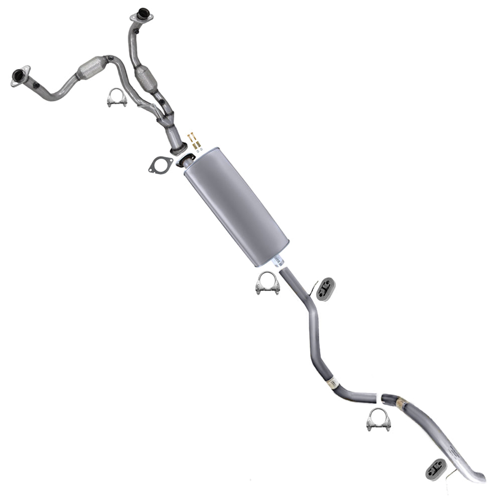 2008-2010 Jeep Grand Cherokee 3.7L Stainless Steel Complete Exhaust System w/ Hangers - EPA Approved