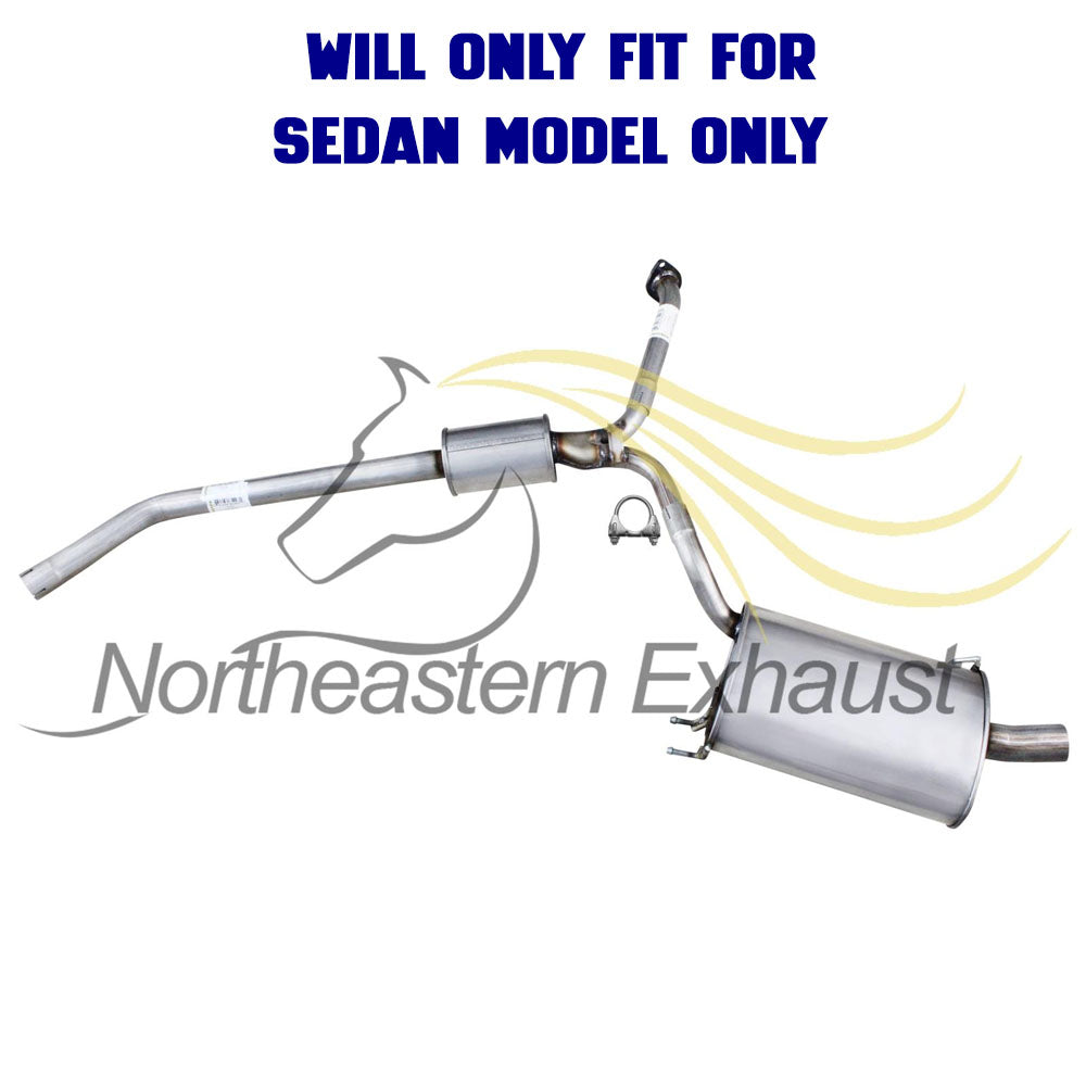 2008-2012 Honda Accord 3.5L SEDAN Pair of Exhaust Muffler & Resonator Pipe Kit Stainless Steel
