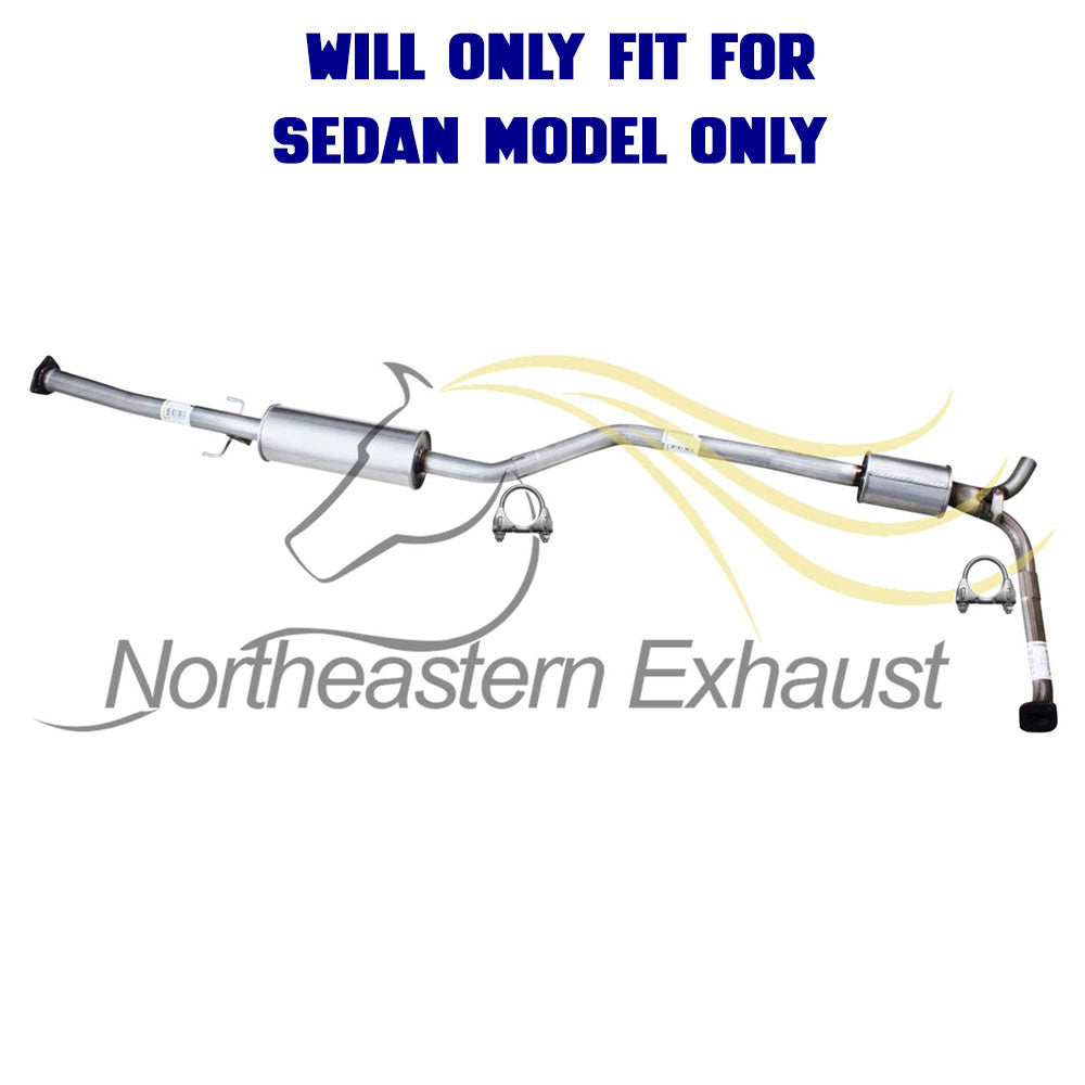 2008-2012 Honda Accord 3.5L SEDAN Pair of Exhaust Muffler & Resonator Pipe Kit Stainless Steel