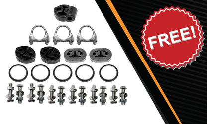 2008-2012 Honda Accord 3.5L SEDAN Pair of Exhaust Muffler & Resonator Pipe Kit Stainless Steel