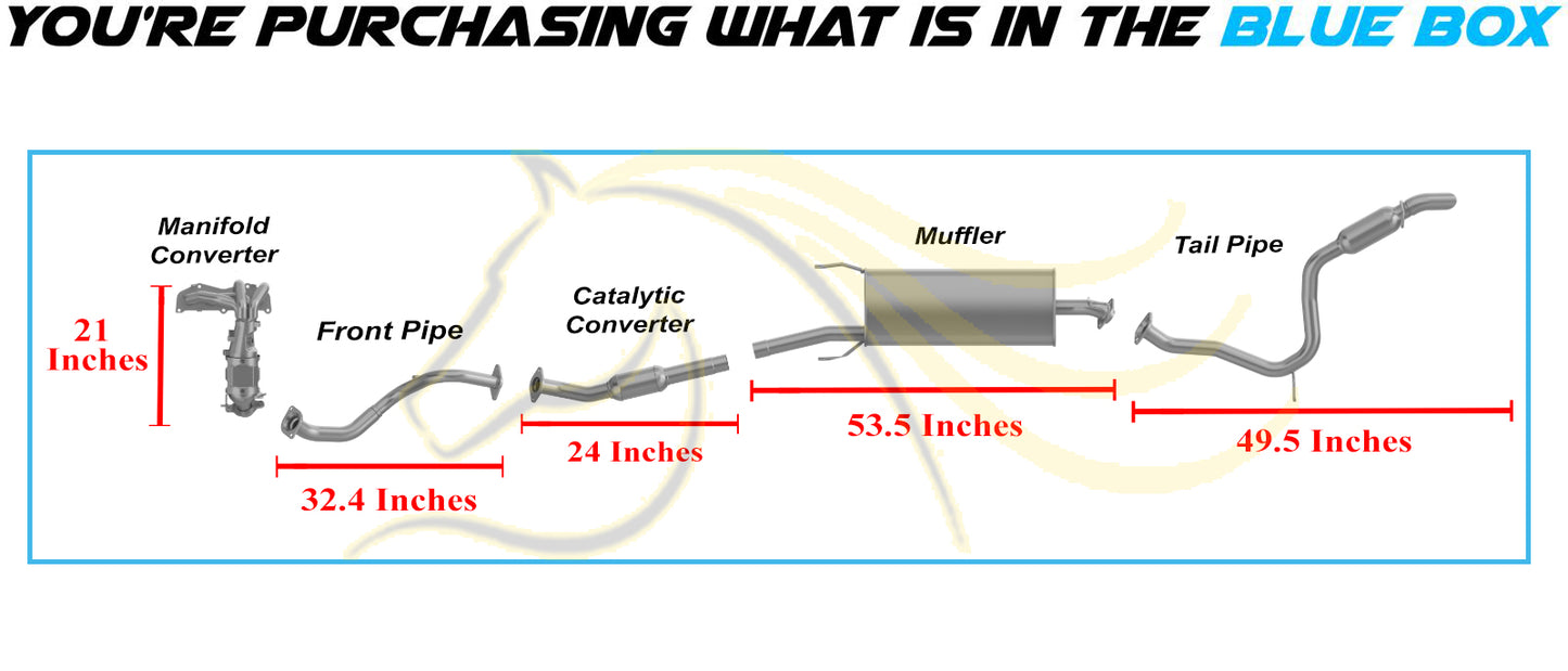 2009-2012 Toyota RAV4 2.5L Stainless Steel Complete Exhaust System - EPA Approved