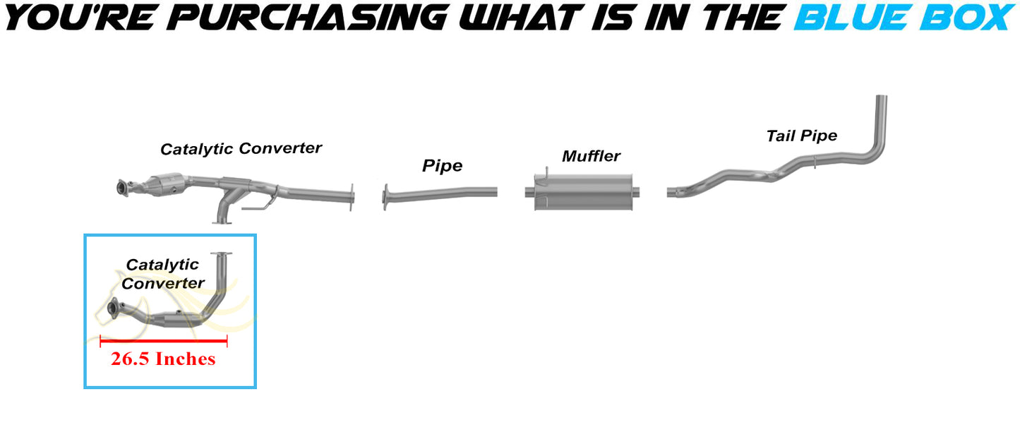 2007-2009 Mazda B4000 4.0L Stainless Steel Exhaust Driver Side Catalytic Converter - EPA Approved