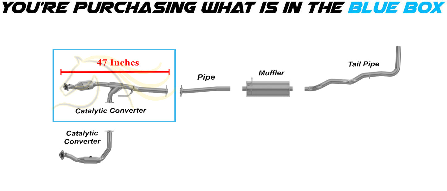 2007-2011 Ford Ranger 4.0L Stainless Steel Exhaust Passenger Side Catalytic Converter - EPA Approved