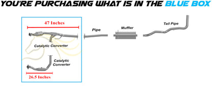 2007-2011 Ford Ranger 4.0L Stainless Steel Exhaust Pair of Catalytic Converter - EPA Approved