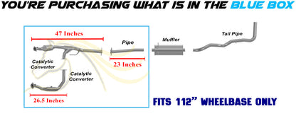 2007-2011 Ford Ranger 4.0L 112in WB Exhaust Pair of Catalytic w/ Extension Pipe Kit - EPA Approved