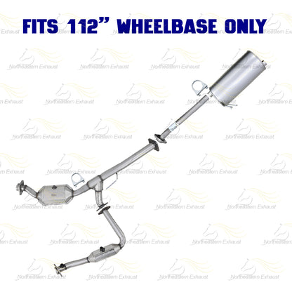2007-2011 Ford Ranger 4.0L 112in WB Exhaust Pair of Catalytic, Extension Pipe & Muffler Kit - EPA Approved