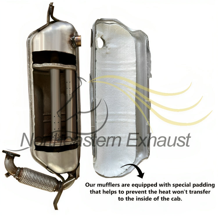 2008-2015 Smart Fortwo 1.0L Stainless Steel Exhaust Rear Muffler w/ Hangers