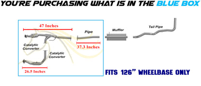 2007-2009 Mazda B4000 4.0L 126in WB Pair of Catalytic w/ Extension Pipe Kit - EPA Approved