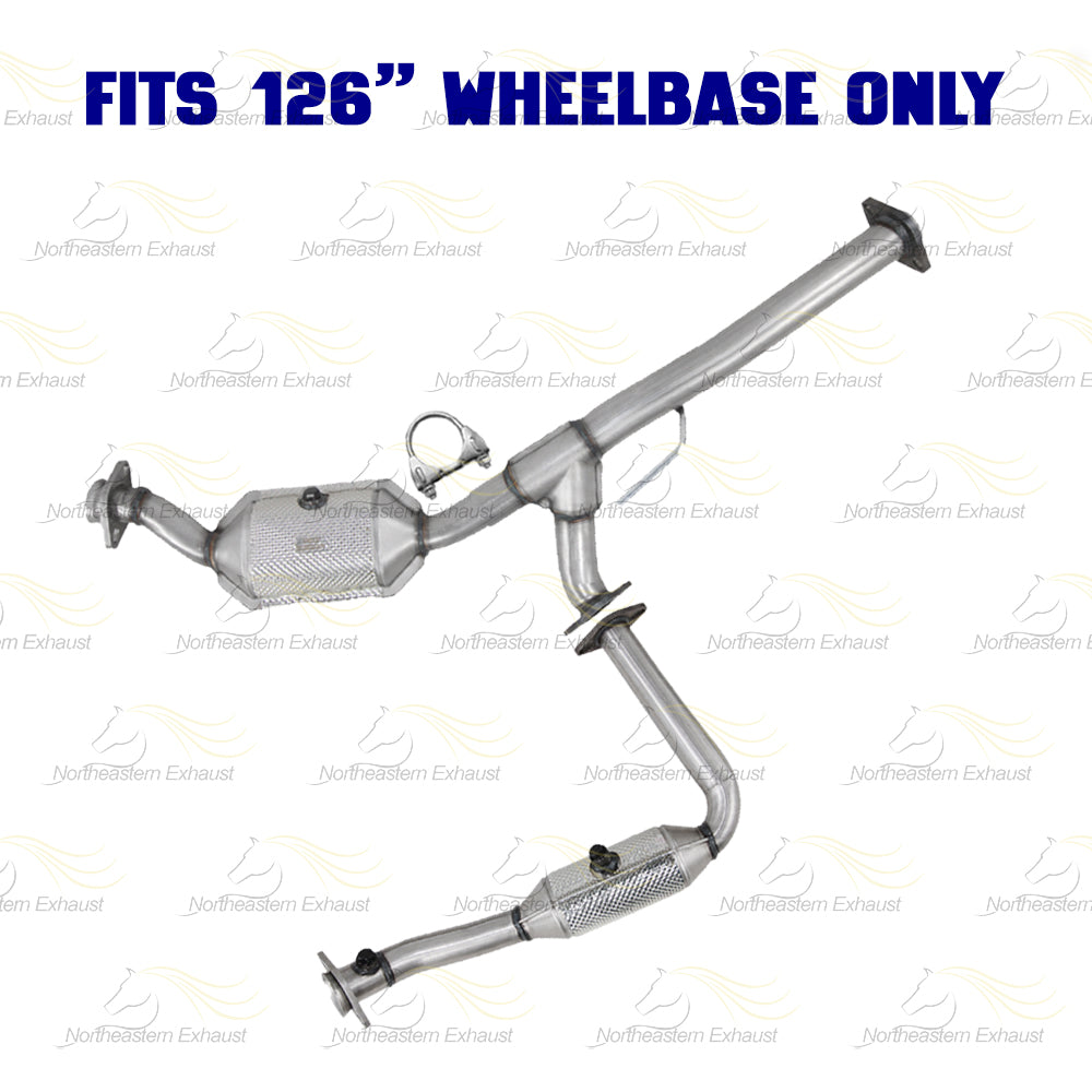 2007-2009 Mazda B4000 4.0L 126in WB Pair of Catalytic w/ Extension Pipe & Muffler Kit - EPA Approved