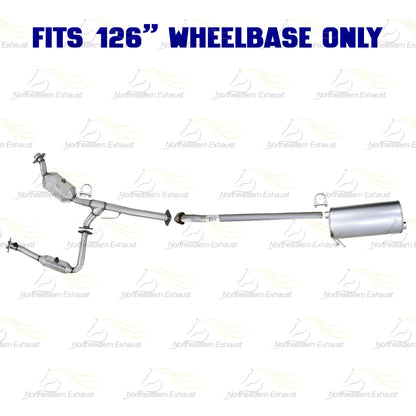 2007-2009 Mazda B4000 4.0L 126in WB Pair of Catalytic w/ Extension Pipe & Muffler Kit - EPA Approved