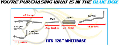 2007-2009 Mazda B4000 4.0L 126in WB Stainless Steel Complete Exhaust System - EPA Approved