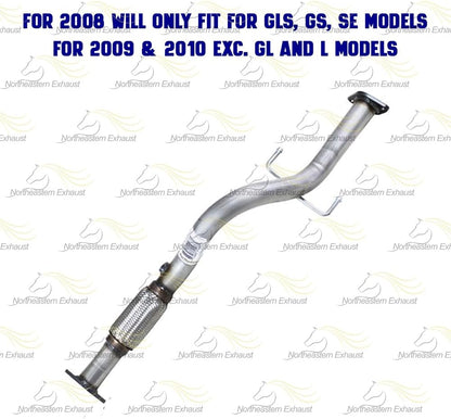 2006-2011 Hyundai Accent 1.6L Front Exhaust Pipe