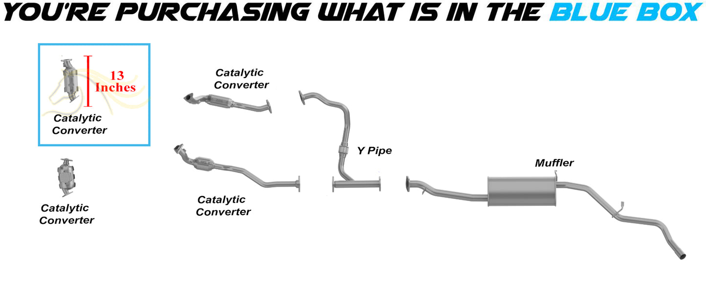 1999-2001 Nissan Frontier & 2000 2001 Nissan Xterra 3.3L Exhaust Front Passenger Side Catalytic
