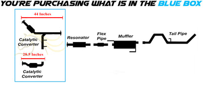 2018-2020 Ford F-150 3.3L Exhaust Passenger & Driver Side Catalytic Converter - EPA Approved