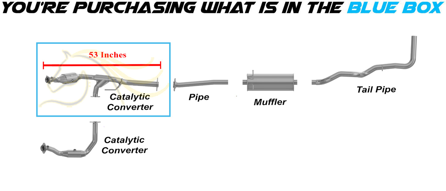 2007-2008 Ford Ranger & Mazda B3000 3.0L Exhaust Passenger Side Catalytic Converter - EPA Approved