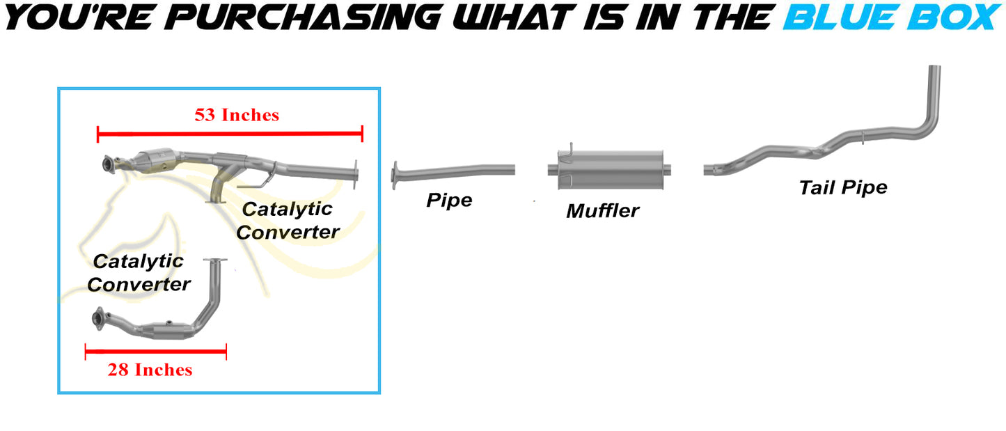 2007-2008 Ford Ranger & Mazda B3000 3.0L Exhaust Pair of Catalytic Converter - EPA Approved