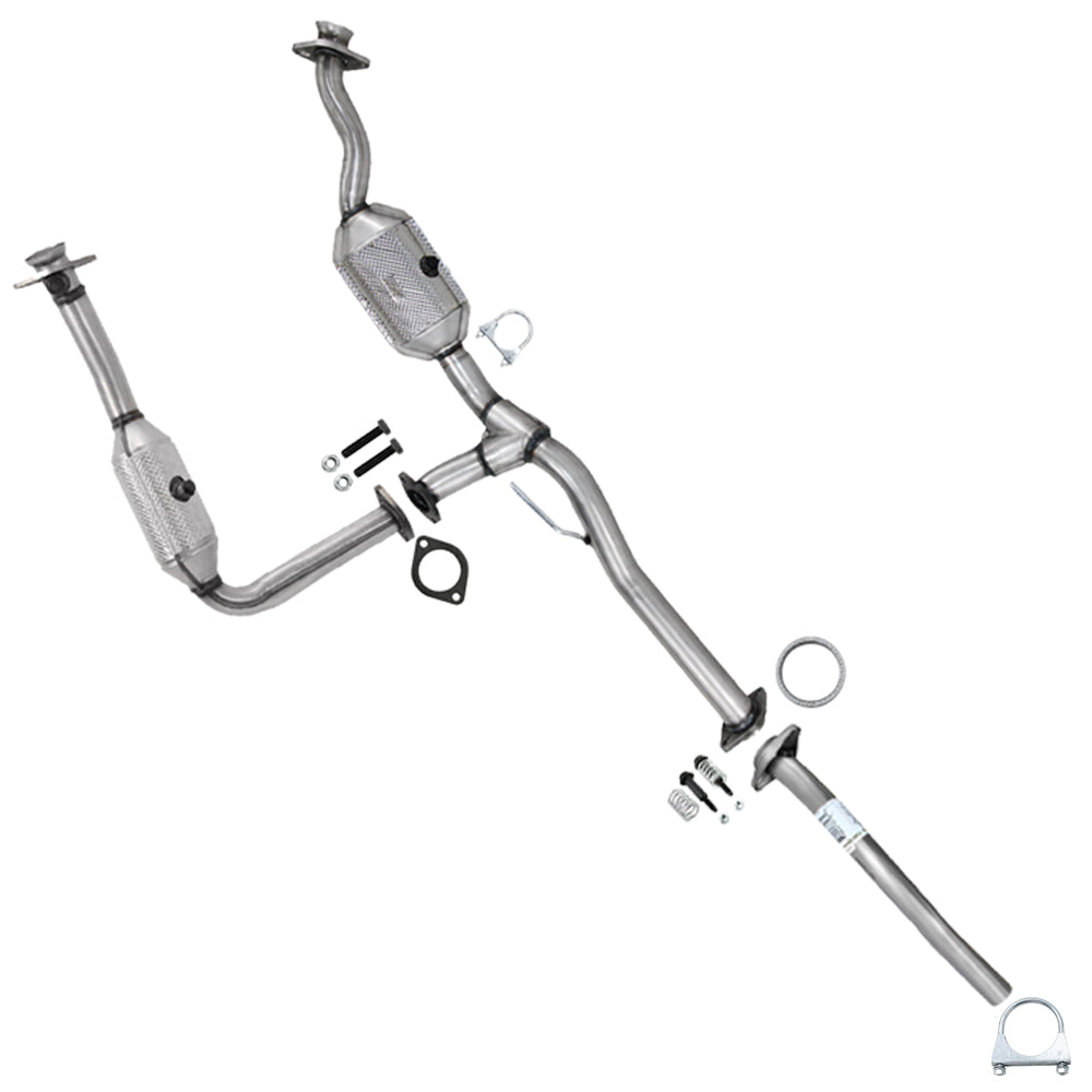 2007-2008 Ford Ranger 3.0L 112" WB Pair of Catalytic w/ Exhaust Pipe Kit - EPA Approved