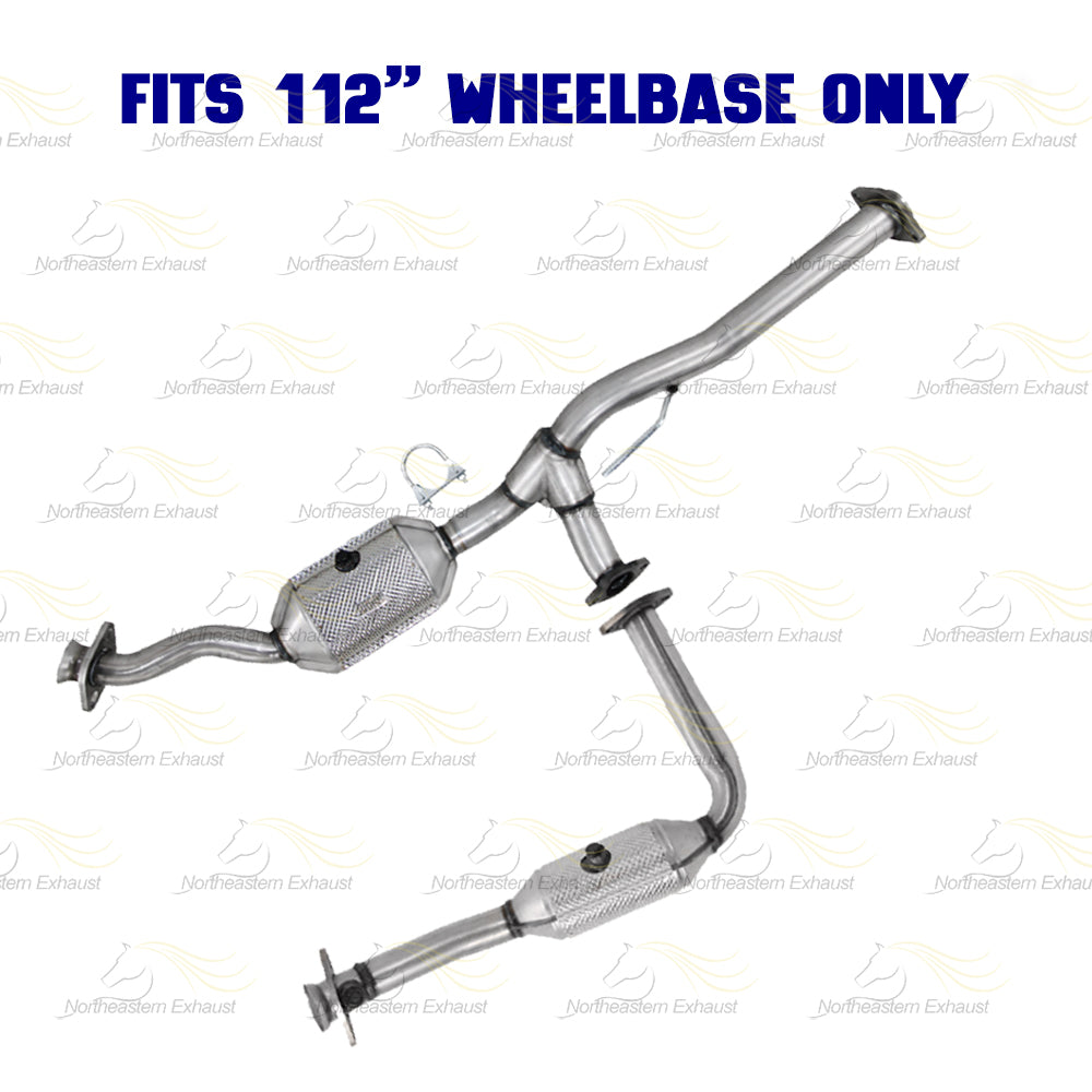 2007-2008 Ford Ranger 3.0L 112" WB Pair of Catalytic w/ Exhaust Pipe Kit - EPA Approved