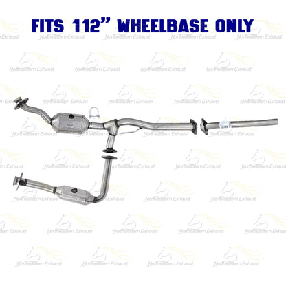 2007-2008 Ford Ranger 3.0L 112" WB Pair of Catalytic w/ Exhaust Pipe Kit - EPA Approved