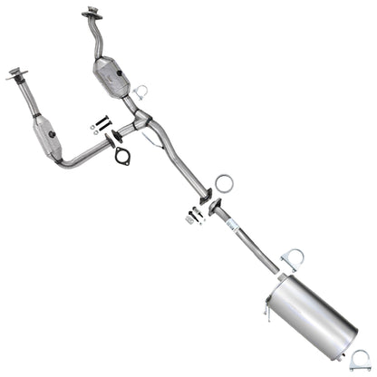 2007-2008 Ford Ranger 3.0L 112in WB Pair of Catalytic w/ Exhaust Pipe & Muffler Kit - EPA Approved