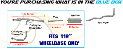 2007-2008 Ford Ranger 3.0L 112in WB Pair of Catalytic w/ Exhaust Pipe & Muffler Kit - EPA Approved