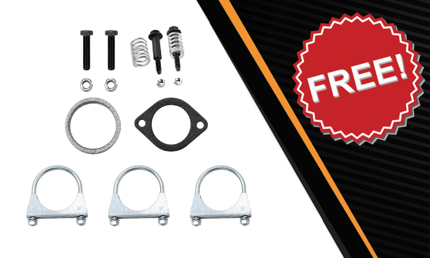 2007-2008 Ford Ranger 3.0L 112in WB Pair of Catalytic w/ Exhaust Pipe & Muffler Kit - EPA Approved