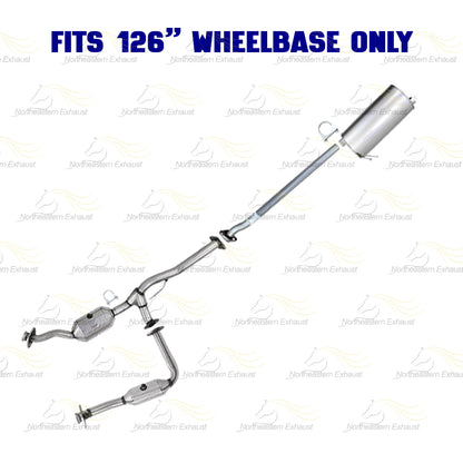 2007-2008 Ford Ranger 3.0L 126" WB Pair of Catalytic w/ Exhaust Pipe & Muffler Kit - EPA Approved
