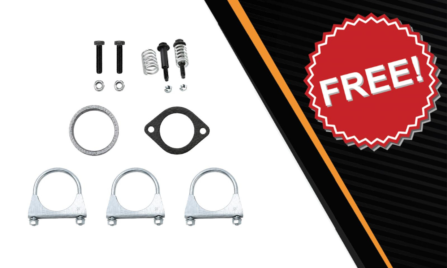 2007-2008 Ford Ranger 3.0L 126" WB Pair of Catalytic w/ Exhaust Pipe & Muffler Kit - EPA Approved