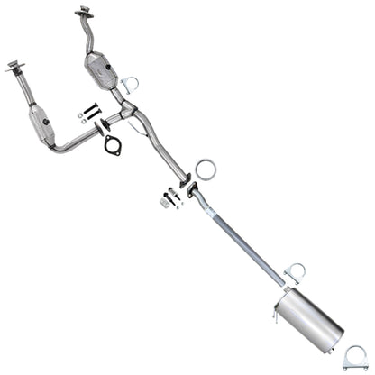 2007 Mazda B3000 3.0L 126" WB Pair of Catalytic w/ Exhaust Pipe & Muffler Kit - EPA Approved