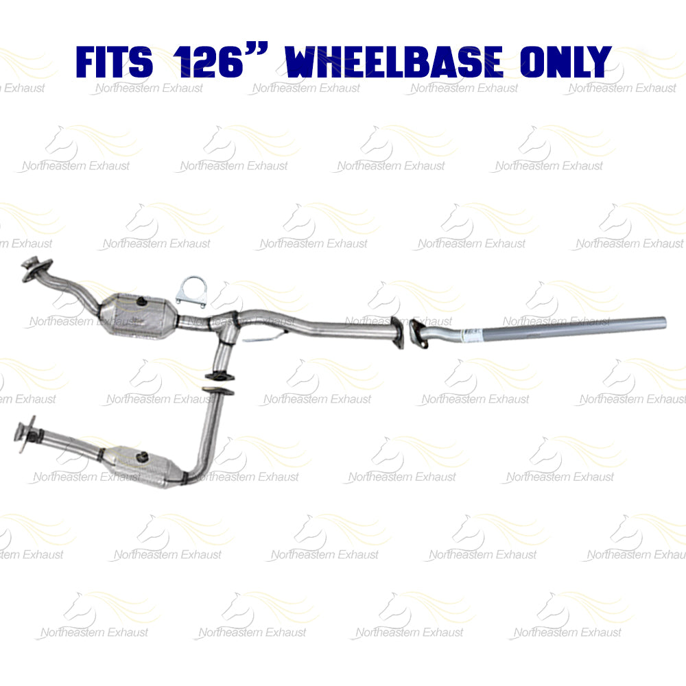 2007 Mazda B3000 3.0L 126" WB Pair of Catalytic Converter w/ Exhaust Pipe Kit - EPA Approved