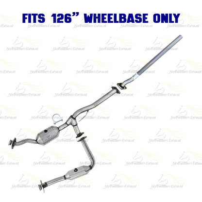 2007-2008 Ford Ranger 3.0L 126" WB Pair of Catalytic Converter w/ Exhaust Pipe Kit - EPA Approved