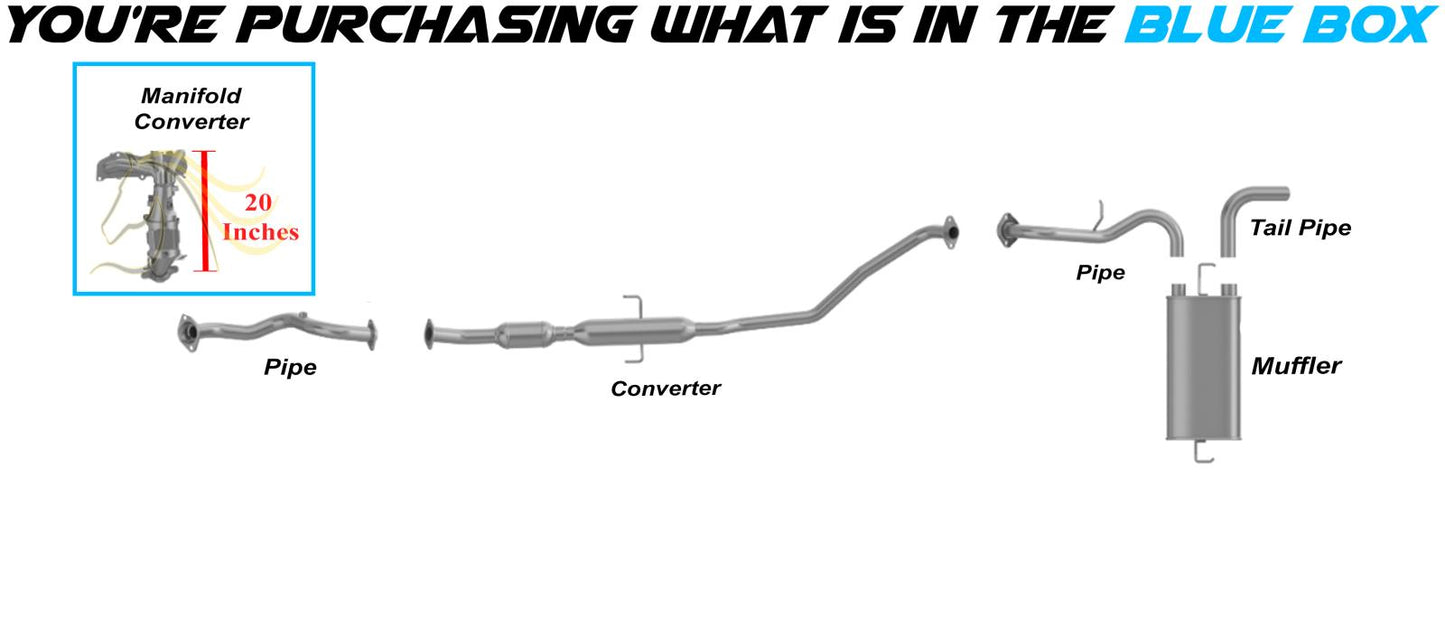 2009-2013 Vibe Corollla Matrix 2.4L EPA-Approved Manifold Converter