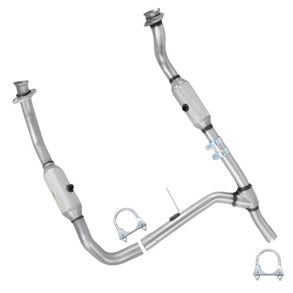 2005-2008 Ford F-150 4.2L Stainless Steel Exhaust Pair of Catalytic Converter - EPA  Approved