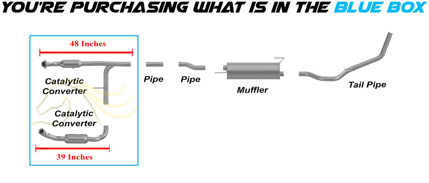 2005-2008 Ford F-150 4.2L Stainless Steel Exhaust Pair of Catalytic Converter - EPA  Approved