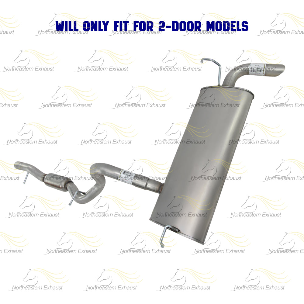 2012-2017 Jeep Wrangler 3.6L 2-Door Exhaust Pipe and Muffler
