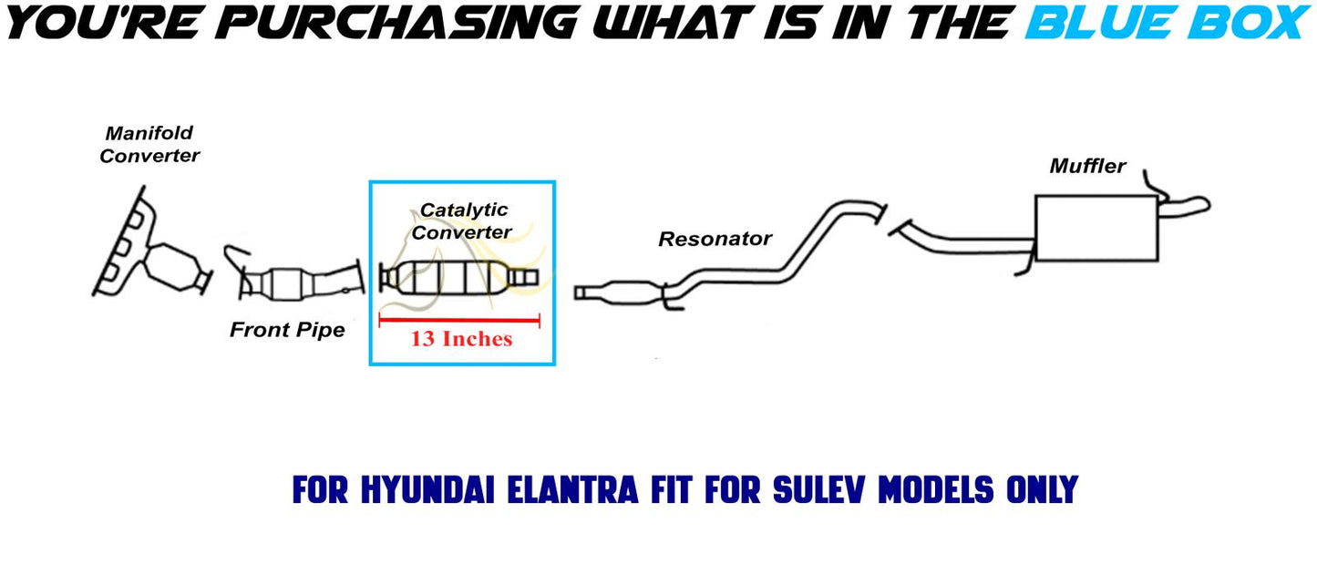 2011-16 Elantra 1.8L & 2.0L | 2009-10 Sonata 3.3L EPA Catalytic Converter