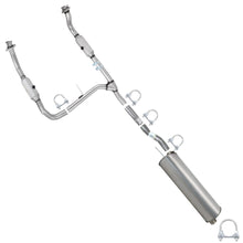2005-2008 Ford F-150 4.2L 126in WB Pair of Catalytic w/ Exhaust Pipes & Muffler Kit - EPA Approved