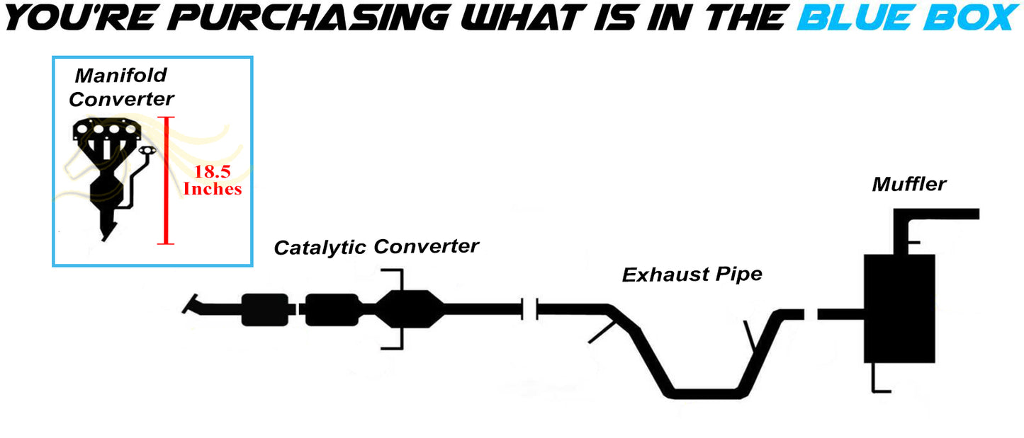 2017-2022 Toyota Prius Prime 1.8L Stainless Steel Exhaust Front Manifold Converter - EPA Approved